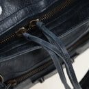 BALENCIAGA The Vero Hand Bag Leather 2way Navy 235216 Auth am12108SAM-21