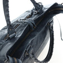 BALENCIAGA The Vero Hand Bag Leather 2way Navy 235216 Auth am12108SAM-6
