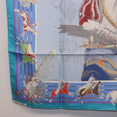HERMES Carre 90 Scarf ”PANI LA SHAR PAWNEE” Silk Blue Auth am12110M-20