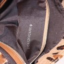 FENDI Leopard Mamma Baguette Bag Harako leather Beige Silver Auth am12111SM-11