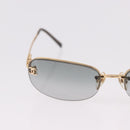 CHANEL Rimless CC Sunglasses metal Gray CC Auth am12112M-4