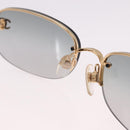 CHANEL Rimless CC Sunglasses metal Gray CC Auth am12112M-9