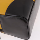 PRADA Hand Bag Leather Yellow Silver Auth am12115V-12