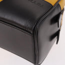 PRADA Hand Bag Leather Yellow Silver Auth am12115V-13