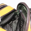 PRADA Hand Bag Leather Yellow Silver Auth am12115V-19