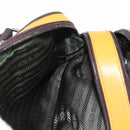 PRADA Hand Bag Leather Yellow Silver Auth am12115V-21