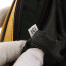 PRADA Hand Bag Leather Yellow Silver Auth am12115V-25