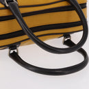 PRADA Hand Bag Leather Yellow Silver Auth am12115V-7