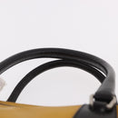PRADA Hand Bag Leather Yellow Silver Auth am12115V-8