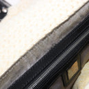 FENDI Mamma Baguette Shoulder Bag Wool White Black Auth am12117SAV-10