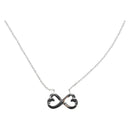 TIFFANY&Co. Double Rubbing Heart Necklace Ag925 Silver Auth am12119M-1