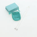 TIFFANY&Co. Double Rubbing Heart Necklace Ag925 Silver Auth am12119M-14