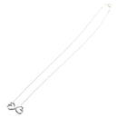 TIFFANY&Co. Double Rubbing Heart Necklace Ag925 Silver Auth am12119M-2