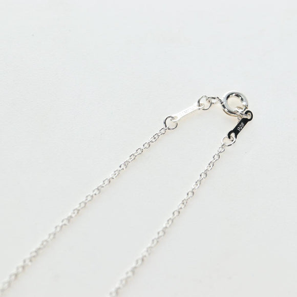TIFFANY&Co. Double Rubbing Heart Necklace Ag925 Silver Auth am12119M