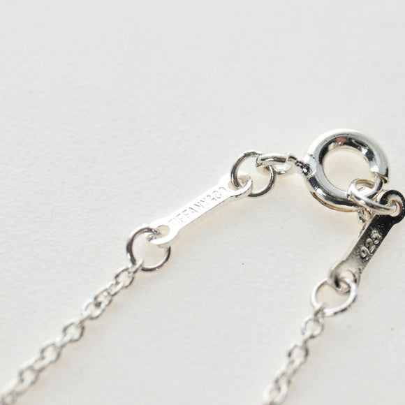 TIFFANY&Co. Double Rubbing Heart Necklace Ag925 Silver Auth am12119M