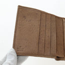 GUCCI GG Canvas Trifold Wallet Beige Gold Auth am12120V-18