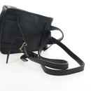 Coach Backpack Leather Black Gold Auth am12121A-10