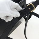Coach Backpack Leather Black Gold Auth am12121A-11
