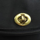Coach Backpack Leather Black Gold Auth am12121A-19
