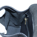 Coach Backpack Leather Black Gold Auth am12121A-23