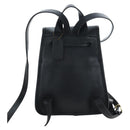 Coach Backpack Leather Black Gold Auth am12121A-3