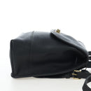 Coach Backpack Leather Black Gold Auth am12121A-5