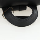 Coach Backpack Leather Black Gold Auth am12121A-7
