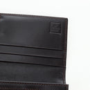 FENDI Zucca Canvas Bifold Wallet Long Wallet Black Brown Auth am12123V-15