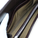 FENDI Zucca Canvas Bifold Wallet Long Wallet Black Brown Auth am12123V-19