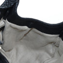 GUCCI Fringe Tote Bag Leather Black Gold 257029 Auth am12125V-21