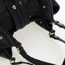 GUCCI Fringe Tote Bag Leather Black Gold 257029 Auth am12125V-6