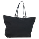 FENDI Zucchino Canvas Tote Bag Black Silver Auth am12126V-1