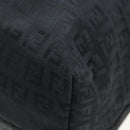 FENDI Zucchino Canvas Tote Bag Black Silver Auth am12126V-12