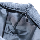 FENDI Zucchino Canvas Tote Bag Black Silver Auth am12126V-19