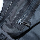 FENDI Zucchino Canvas Tote Bag Black Silver Auth am12126V-20