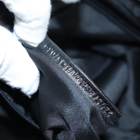 FENDI Zucchino Canvas Tote Bag Black Silver Auth am12126V