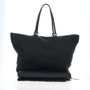FENDI Zucchino Canvas Tote Bag Black Silver Auth am12126V-24