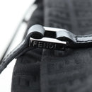FENDI Zucchino Canvas Tote Bag Black Silver Auth am12126V-9