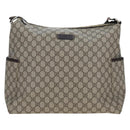 GUCCI GG Supreme Shoulder Bag PVC Beige Gold 201767 Auth am12127V-13