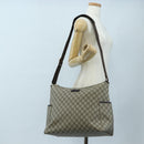 GUCCI GG Supreme Shoulder Bag PVC Beige Gold 201767 Auth am12127V-25