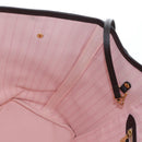 LOUIS VUITTON Damier Ebene Rose valerine Neverfull MM Bag N41603 Auth am12129M-18