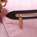 LOUIS VUITTON Damier Ebene Rose valerine Neverfull MM Bag N41603 Auth am12129M-21