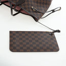 LOUIS VUITTON Damier Ebene Rose valerine Neverfull MM Bag N41603 Auth am12129M-24