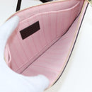 LOUIS VUITTON Damier Ebene Rose valerine Neverfull MM Bag N41603 Auth am12129M-27