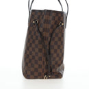 LOUIS VUITTON Damier Ebene Rose valerine Neverfull MM Bag N41603 Auth am12129M-4