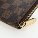 LOUIS VUITTON Damier Ebene Zippy Wallet Long Wallet N41661 LV Auth am12132V-17