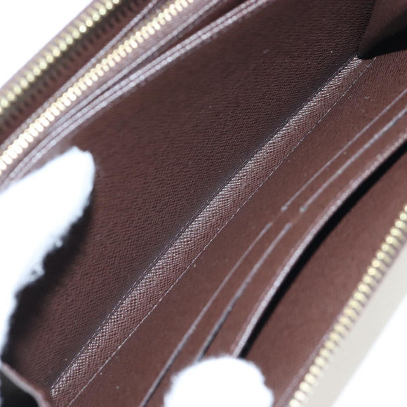 LOUIS VUITTON Damier Ebene Zippy Wallet Long Wallet N41661 LV Auth am12132V