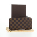 LOUIS VUITTON Damier Ebene Zippy Wallet Long Wallet N41661 LV Auth am12132V-12