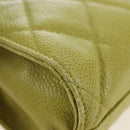 CHANEL Waist bag Caviar Skin Lime Yellow Gold CC Auth am12134V-14