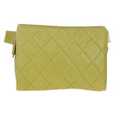 CHANEL Waist bag Caviar Skin Lime Yellow Gold CC Auth am12134V-2